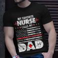 My Favorite Nurse Calls Me Dad Support Frontline Unisex T-Shirt Gifts for Him
