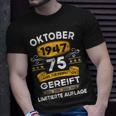 Oktober 1947 Lustige Geschenke 75 Geburtstag T-Shirt Geschenke für Ihn