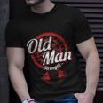 Old Man Strength Fitness Workout Gym Lover Body Building Unisex T-Shirt Gifts for Him