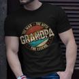 Opa Man Myth Legend Lustiger Vatertag Opa V3 T-Shirt Geschenke für Ihn