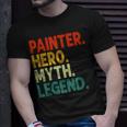 Painter Hero Myth Legend Retro Vintage Maler T-Shirt Geschenke für Ihn