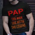 Pap The Man Der Mythos Die Legende Grandpa Men T-Shirt Geschenke für Ihn