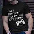 Papa Vater Mythos Legende Gamer Zocker Langarmshirt Geschenke für Ihn