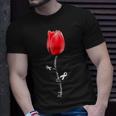 Parkinson Disease Awareness Tulip April Month Unisex T-Shirt Gifts for Him