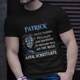 Patrick - Narbengeschichten mit Löwenmotiv T-Shirt, Einzigartiges Design Geschenke für Ihn