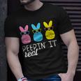 Peepin It Real Easter Bunnies Cool Boys Girls Kids Toddler Unisex T-Shirt Gifts for Him