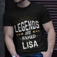 Personalisiertes Legends Are Named Lisa T-Shirt mit Sternenmotiv Geschenke für Ihn
