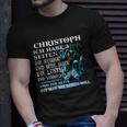 Personalisiertes T-Shirt Christoph, Text & Name Design Geschenke für Ihn