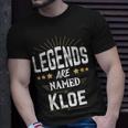 Personalisiertes T-Shirt Legenden heißen Kloe, Schwarz, Einzigartiges Design Geschenke für Ihn