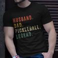 Mens Pickleball Husband Dad Legend Vintage Fathers Day T-Shirt Gifts for Him