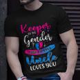 Pink Or Blue Uncle Loves You Keeper Gender Reveal Baby Unisex T-Shirt Gifts for Him