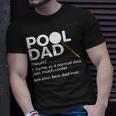 Pool Dad Definition Funny Billiards Best Dad Ever Unisex T-Shirt Gifts for Him