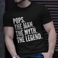Pops The Man Der Mythos Die Legende Dad T-Shirt Geschenke für Ihn