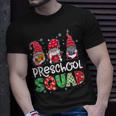 Preschool Squad Gnome Teacher Student Christmas Boys Girls T-shirt Gifts for Him