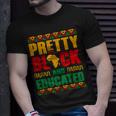 Pretty Black And Educated Women African Map Black History T-Shirt Gifts for Him