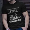 Progressive Party Teddy Riding Moose Cool Teddy Roosevelt Unisex T-Shirt Gifts for Him