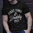 Promoted To Daddy Est 2023 First Time Dad Fathers Day T-Shirt Gifts for Him