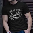 Promoted To Daddy 2023 Funny Humor New Dad Baby First Time Gift For Mens Unisex T-Shirt Gifts for Him