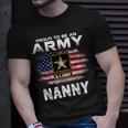 Proud To Be An Army Nanny With American Flag Veteran T-Shirt Gifts for Him