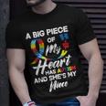 Proud Autism Aunt Uncle Autistic Niece Autism Awareness Unisex T-Shirt Gifts for Him