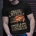 Proud Niece Vietnam War Veteran For Matching With Niece Vet T-Shirt Gifts for Him