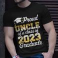 Proud Uncle Of A Class Of 2023 Graduate Senior Family Unisex T-Shirt Gifts for Him