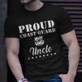 Proud Us Coast Guard Uncle Usa Military Family Gift Gift For Mens Unisex T-Shirt Gifts for Him