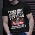 Proud Wife Of Desert Storm Veteran - Military Vets Spouse T-shirt Gifts for Him