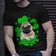 Pug St Patricks Day Clovers T-Shirt Gifts for Him