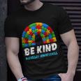 Rainbow Puzzle Autism Support Be Kind Autism Awareness Unisex T-Shirt Gifts for Him