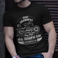 Real Grandpas Ride Motorcycles Funny Bike Riding Gift Biker Unisex T-Shirt Gifts for Him