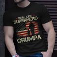Real Life Superhero Grumpa Gift For Grandpa Gift For Mens Unisex T-Shirt Gifts for Him
