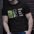 Recycle Reuse Renew Rethink Earthday 2023 Environment Unisex T-Shirt Gifts for Him