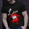 Red Lipstick Lips Love Valentines Day Make Up Valentines T-Shirt Gifts for Him