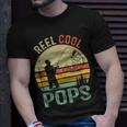 Reel Cool Pops Fishing Dad Gifts Fathers Day Fisherman Unisex T-Shirt Gifts for Him