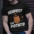 Respect The Potato For Kids Boys Men Funny Vegetable Unisex T-Shirt Gifts for Him