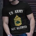 Retired Army Sergeant First Class Military Veteran Retiree T-shirt Gifts for Him