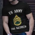 Retired Army Staff Sergeant Military Veteran Retiree T-shirt Gifts for Him