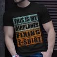 Retro Aircraft Mechanic Airplanes Technician Engineer Planes Unisex T-Shirt Gifts for Him