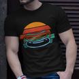 Retro Burger Sunset T-Shirt für Herren – Vintage Design Schwarz Geschenke für Ihn
