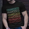 Retro First Name Francesco Italian Boy Birthday Father Son T-Shirt Gifts for Him
