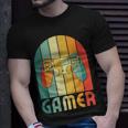 Retro Gamer Video Games Player For Game Player Gamer Dad T-Shirt Gifts for Him