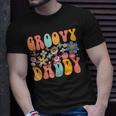 Retro Groovy Daddy Birthday Matching Family Party Father Day Unisex T-Shirt Gifts for Him