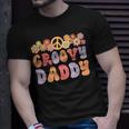 Retro Groovy Daddy And Vintage Family Retro Dad Birthday T-Shirt Gifts for Him