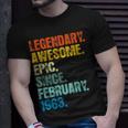Retro Legendär Seit Februar 1963 60 Jahre Alt T-Shirt Geschenke für Ihn