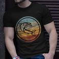 Retro Vintage Angeln Fischen Großer Barrakuda T-Shirt Geschenke für Ihn