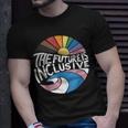 Retro Vintage The Future Is Inclusive Lgbt Gay Rights Pride Unisex T-Shirt Gifts for Him