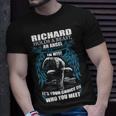Richard Name Gift Richard And A Mad Man In Him V2 Unisex T-Shirt Gifts for Him