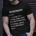 Rosemary Definition Personalized Custom Name Loving Kind Unisex T-Shirt Gifts for Him