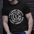 Rowan Fire Chief Bday Crew Fire Fighter 5Th Birth Fire Dept T-Shirt Gifts for Him